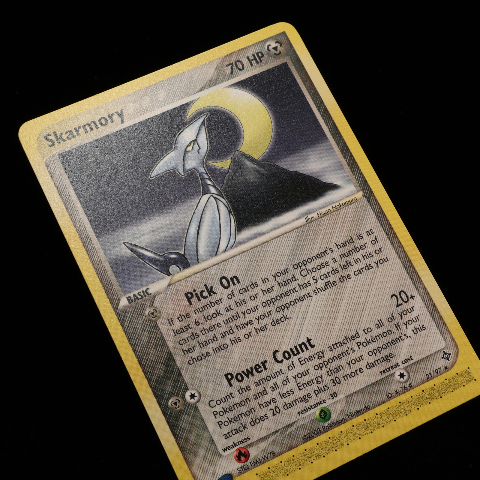 Pokemon TCG - Skarmory 21/97 Dragon Rare   - NM