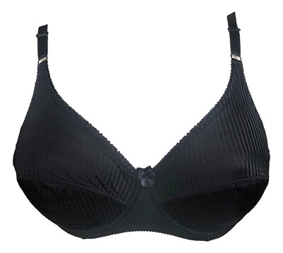 Soutien gorge 95B gris clair bord damier noir sans armatures lingerie