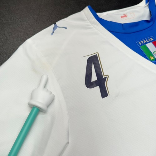 RARE Puma Italy Away Soccer Football Jersey World Cup 2006 Gattuso Size 2XL XXL - Picture 6 of 21