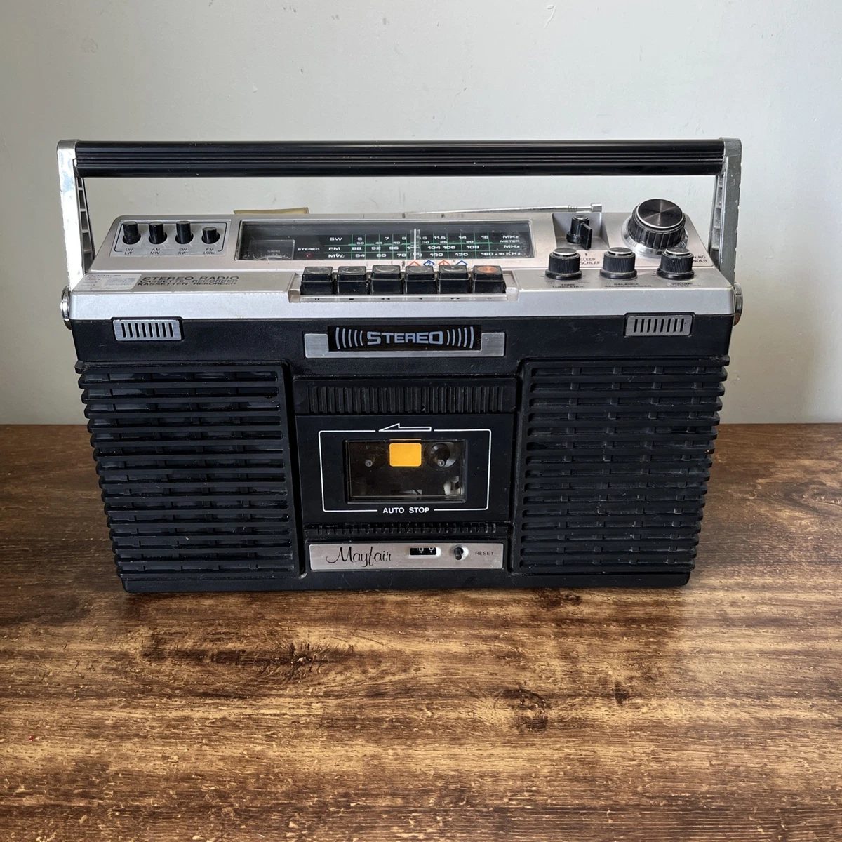 Radio-cassette TROPICO Stereo - Vert Vintage 90s - Fonctionne, Courroie Neuve