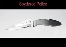 VTG Spyderco  Police CO7 Half Serrated VG-10 Seki- City Japan Knife