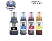 Compatible With Epson 502 Ink EcoTank ET-2850 ET-3830 ET-3850 ET-2760 ET3760