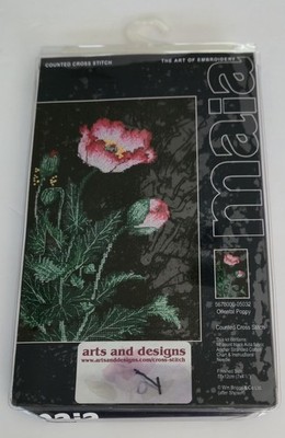 VTG Maia Oriental Poppy Flower Cross Stitch Kit 5678000-05032