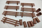 1950's Construction Camp & Pipeline Marx Playset Fence & Pipeline Sections