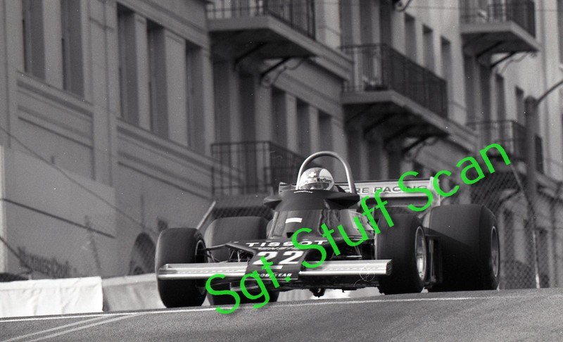 1977 Long Beach Grand Prix racing photo negative Clay Regazzoni
