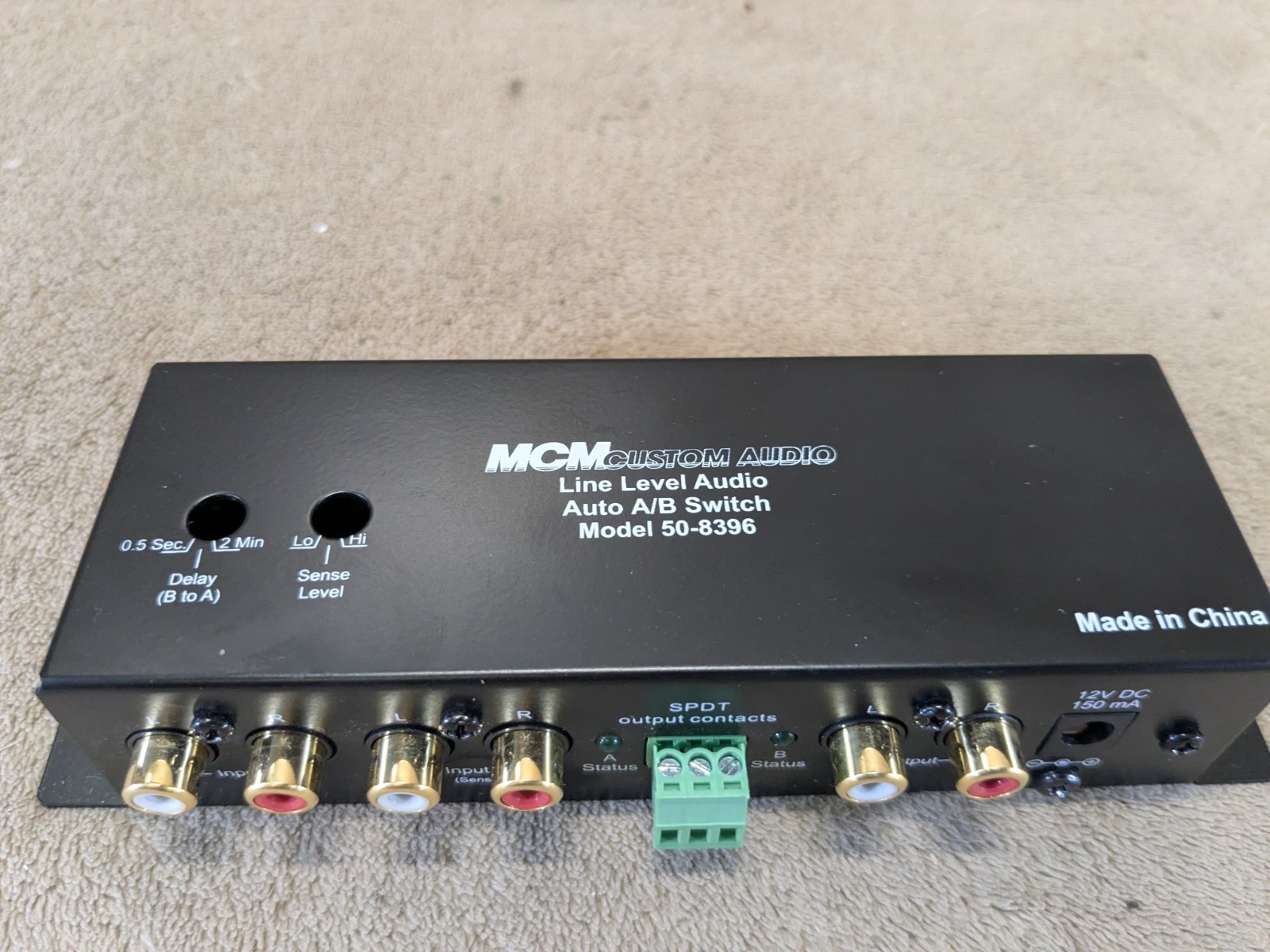 MCM Custom Audio 50-8396 Line Level Audio Auto A/B Switch