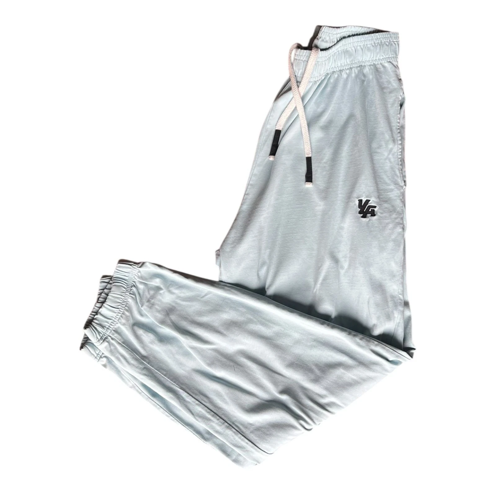 YoungLA Alpine Puffy Pants Light Blue Men's Size L Joggers Lined Outdoors