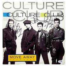 Culture Club Signed X3 Autographed Move Away Album LP ACOA