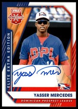 2021 Panini Elite Extra Edition #217 Yasser Mercedes Signatures