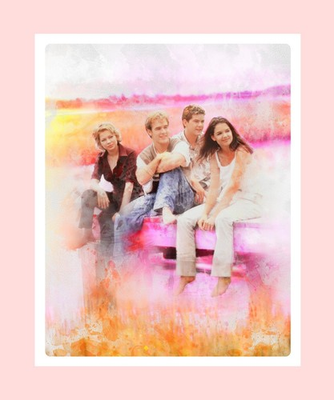 #ad #ad Dawsons Creek Cast S1 8x10 Art Photo Print John Rudolph Signed $14.99