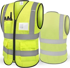 TICONN Reflective Safety Vest High Visibility Class II Mesh for Women &... 