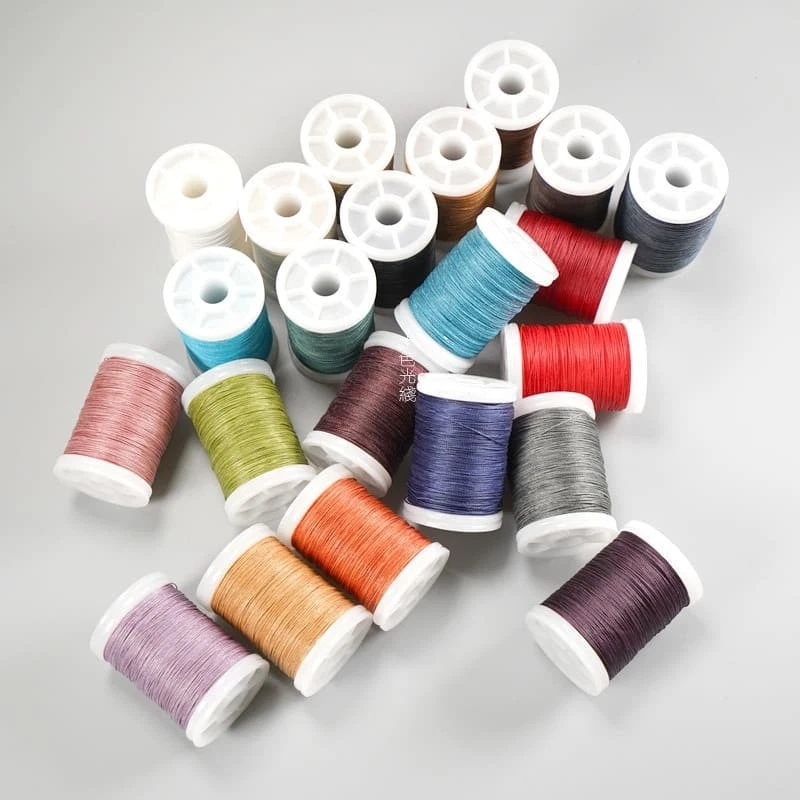 Hand Sewing Polyester Waxed Thread 0.4mm 135m No Fray No Fuzz for Leather DIY - Image 4 of 4