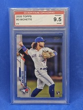 Bo Bichette 2020 Topps Series One Rookie Card #78 Rookie Blue Jays Overtime 9.5
