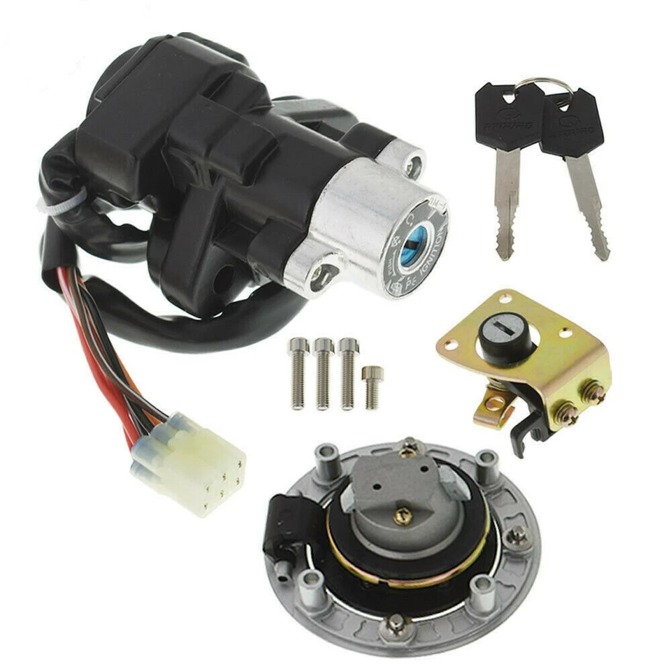 Ignition Switch Fuel Gas Cap Lock Key For Suzuki GSXR750 2004-2015/ SFV650 09-15 - Image 4 of 4