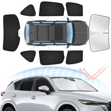 Sunsdrew 8Pcs Full Rearside Window Sun Shade For Mazda Cx-5 2017-2026Foldable