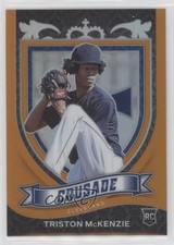 2021 Panini Chronicles Crusade Neon Orange 3/17 Triston McKenzie Rookie RC b8h