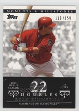 2007 Moments & Milestones 110/150 Ryan Zimmerman (2005 Debut Season 23 Hits) 4k8