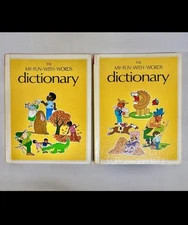 Vintage My-Fun-With-Words Dictionary 1974, Complete Set Of 2, Home School A-Z