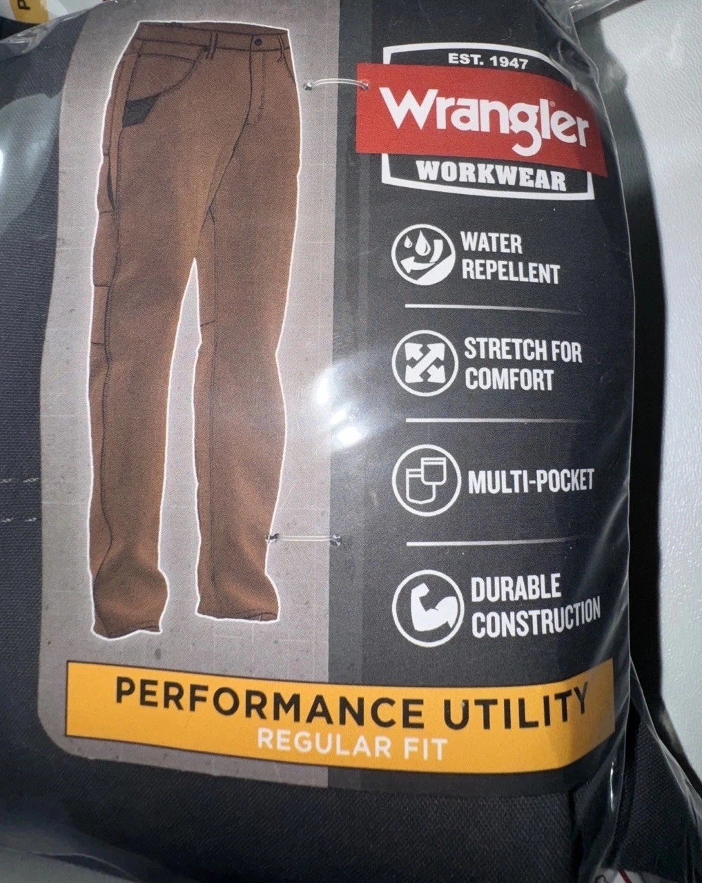 Wrangler Workwear Performance Utility 42x32 Cargo Water Resistant