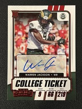 Warren Jackson 2021 Panini Contenders College Ticket Red Foil Auto Rookie Rams