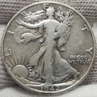 1942 D Walking Liberty Half Dollar - 90% Silver - Great For Albums- WL-42d7