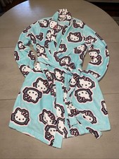 Hello Kitty Sleepwear Robe Mint Green Polyester Size Medium NWT