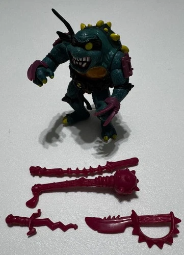 1990 Teenage Mutant Ninja Turtles TMNT Slash Action Figure Vintage - Complete