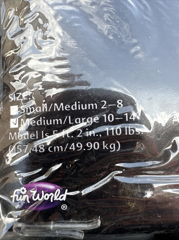 Vestido con capucha Fun World para mujer mediano/grande 10-14 Foto 4 de 4