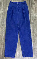 Vintage 70's Levi  s Juniors Corduroy Pleated High Waist Tapered Pants Size 11