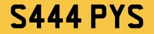 SAPPY SAP SAPS SAPPIE SOPHIE PRIVATE REGISTRATION NUMBER PLATE S444 PYS CAR REG