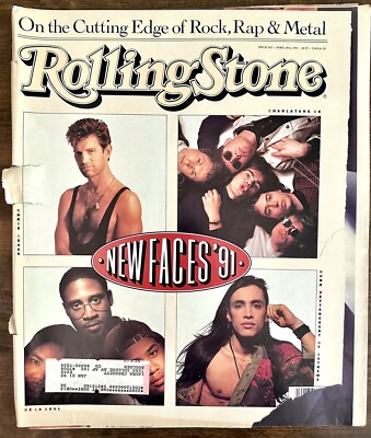 Rolling Stone Magazine 4/18/91 Issue 602, New Faces '91, Rock, Rap, and  Metal | eBay