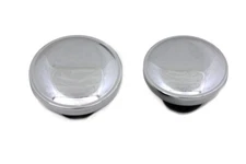 Ratcheting Style Gas Cap Set Vented and Non-Vented Chrome for Harley Evo 1983-95