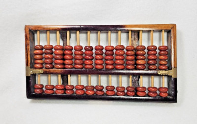 Vintage Diamond Brand Chinese Abacus ~13 Rows 91 Beads - Made in China