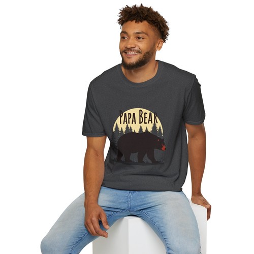Papa Bär rustikal T-Shirt, perfekt für Vatertag, Papa, Geschenk - Bild 14 von 24
