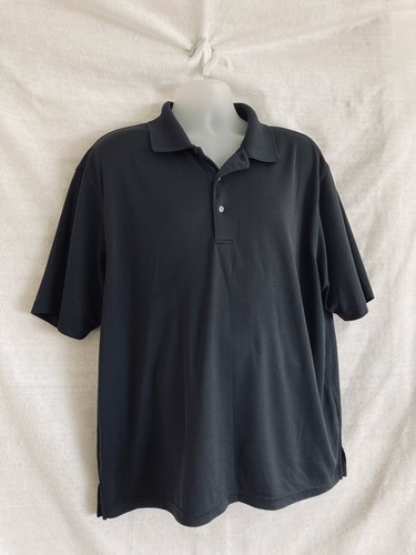 Ben Hogan Performance Polo Shirt Men's Size 2XL XXL Short Sleeve Black Power Air - Picture 2 of 4