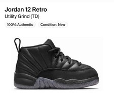 Nike Air Jordan 12 Retro Utility Grind TD Size 4c DM5206-006 NIB