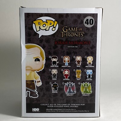 Funko POP! Game of Thrones Jorah Mormont #40 849803074036| eBay