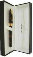 Parker Sonnet  Fountain Pen Chinese Vision Fonce 18Kt Gold Fine Pt  New In Box