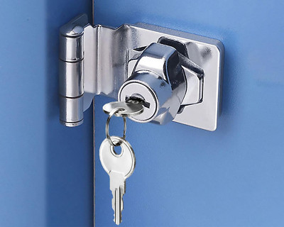 Sicherheits Türschloss mit Schlüssel - Rechteckiges Hasp Schloss 2.5 Inch