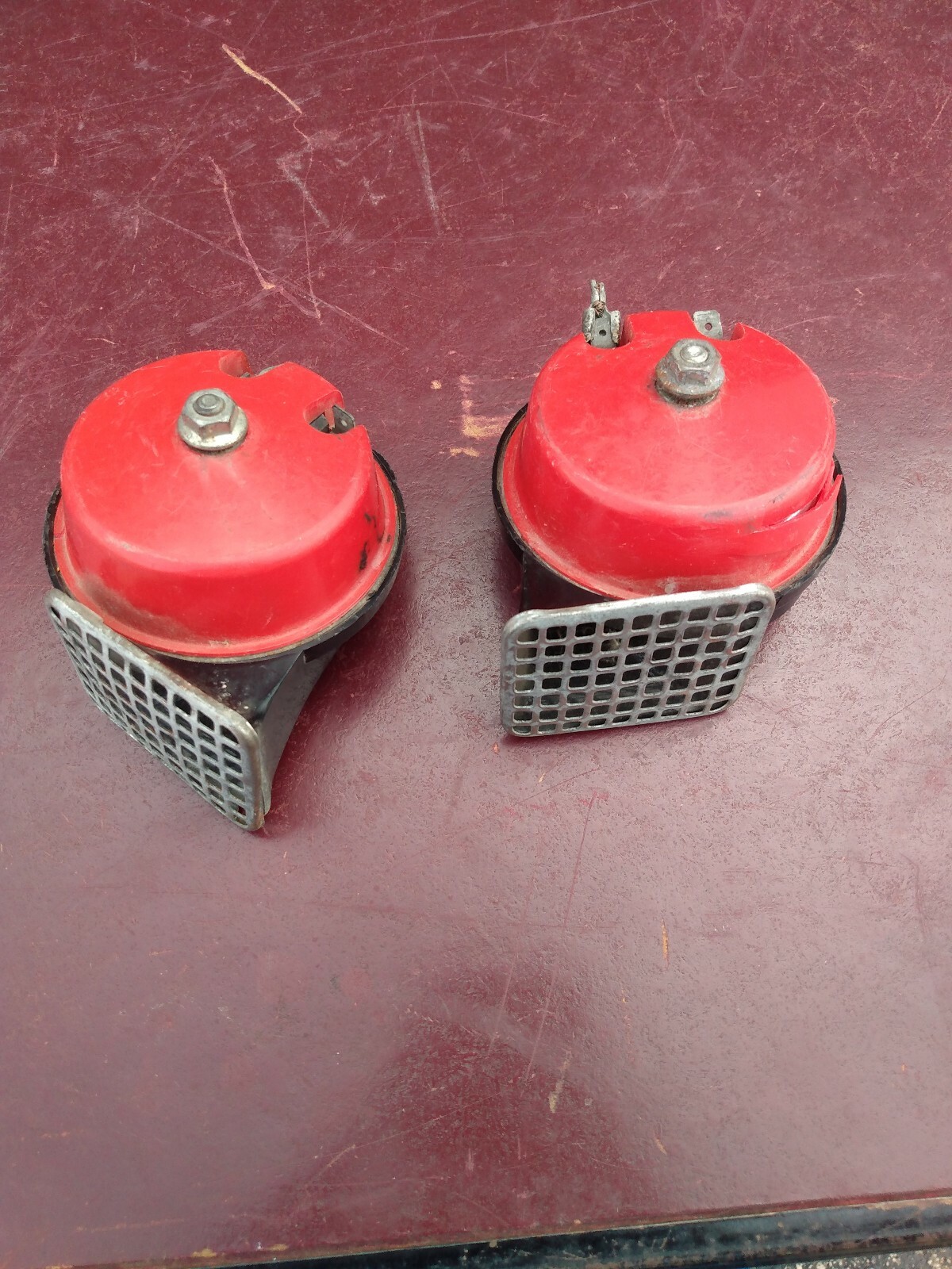 Vintage Pair Of 9 Volt Car Horns eBay