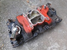 Vintage Weiand Dual Plane Sbc Chevy Aluminum Intake Manifold 8004