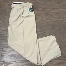 NWT Pro Tour 40x29 Cool Play Ultimate Golf Pants Khakis Pleated Chino $60