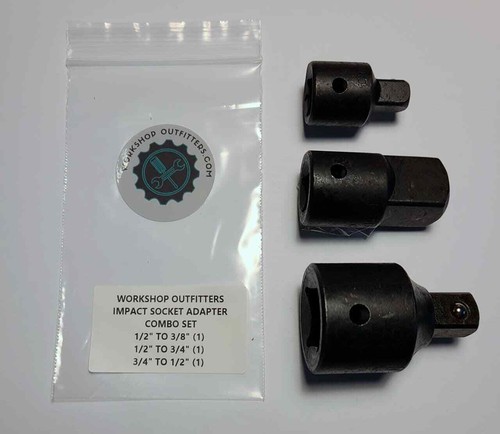 Impact Socket Adapter 3 Piece Set 1 2 To 3 8 1 2 To 3 4 And 3 4 To 1 2 Ebay