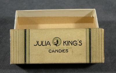 1920s Era Art Deco Advertising Julia King's Tea Rooms Hand Made Candies Box