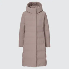 Uniqlo Seamless Down Long Coat Beige Size M New