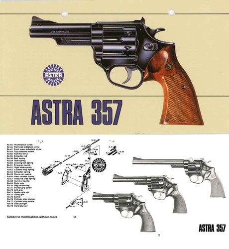 Astra c1965 .357 Revolver Manual