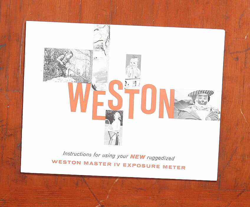 S‼️ WESTON MASTER IV INSTRUCTION BOOK/116779 | eBay