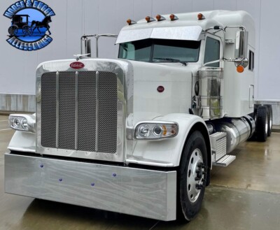 Rollin low Peterbilt Gator visor 13X10'' CUSTOM BOWTIE blind mount #1040 304 s.s.