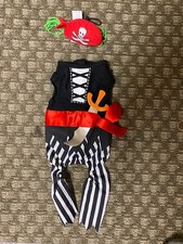 Dog Halloween Pirate Costume. Size for a very small . Prev. Owned