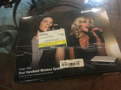 Samson - Stage 266 Dual Handheld Wireless System - Silver/Black SW266SHT6U